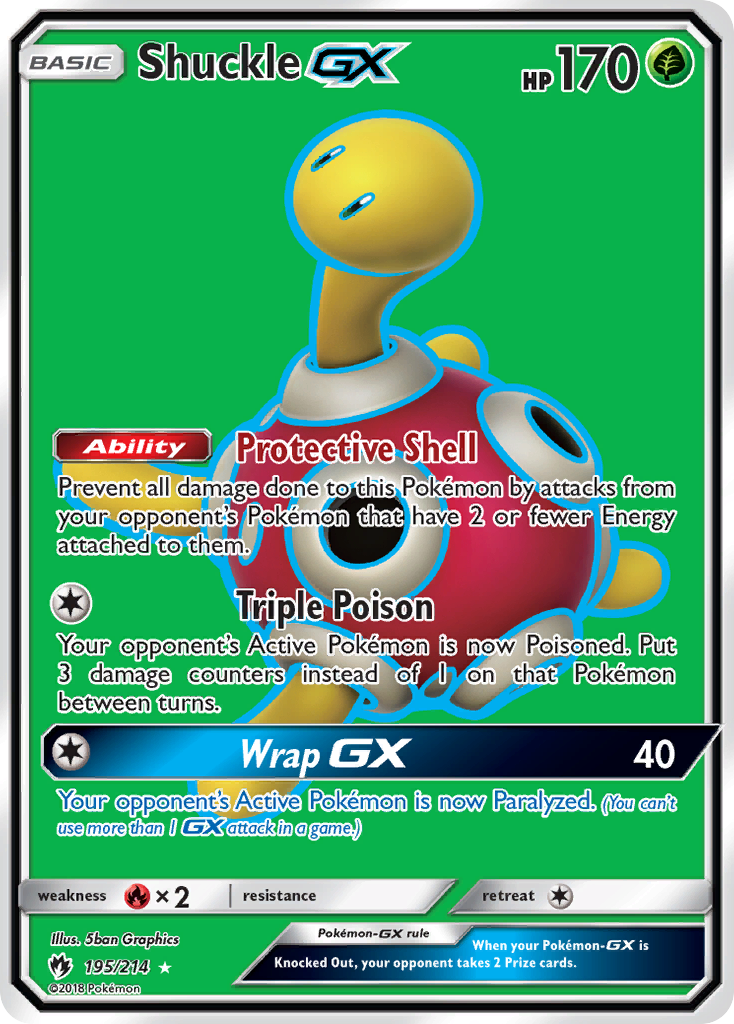 Shuckle GX (195/214) [Sun & Moon: Lost Thunder] | Arkham Games and Comics