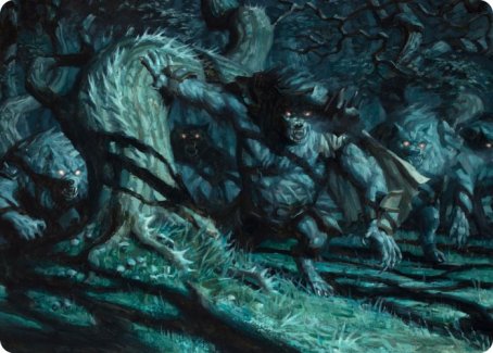 Unnatural Moonrise Art Card [Innistrad: Midnight Hunt Art Series] | Arkham Games and Comics