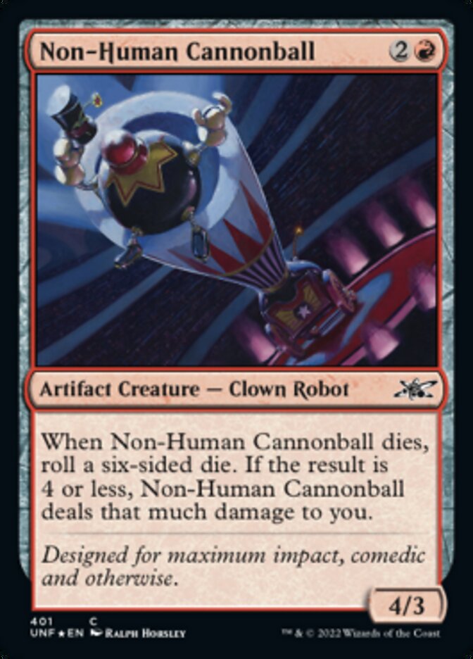 Non-Human Cannonball (Galaxy Foil) [Unfinity] | Arkham Games and Comics