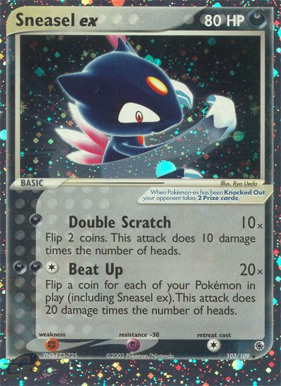 Sneasel ex (103/109) [EX: Ruby & Sapphire] | Arkham Games and Comics