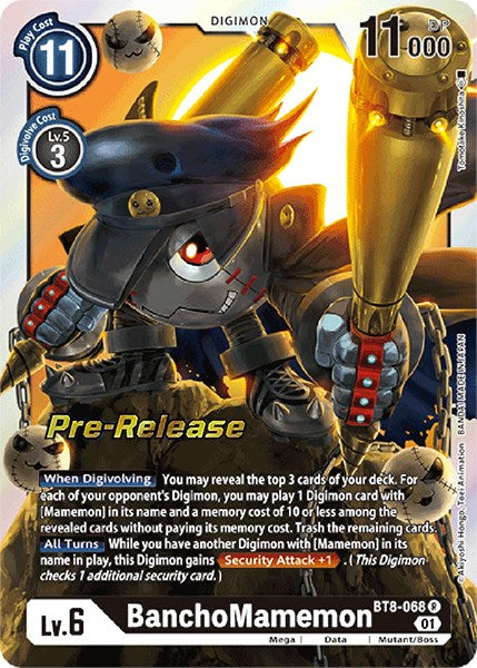 BanchoMamemon [BT8-068] [New Awakening Pre-Release Cards] | Arkham Games and Comics