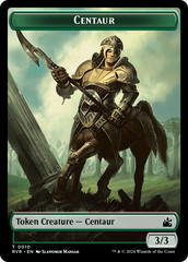 Spirit (0018) // Centaur Double-Sided Token [Ravnica Remastered Tokens] | Arkham Games and Comics