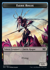 Faerie Rogue // Monk Double-sided Token [Double Masters 2022 Tokens] | Arkham Games and Comics