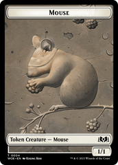 Mouse // Food (0013) Double-Sided Token [Wilds of Eldraine Tokens] | Arkham Games and Comics