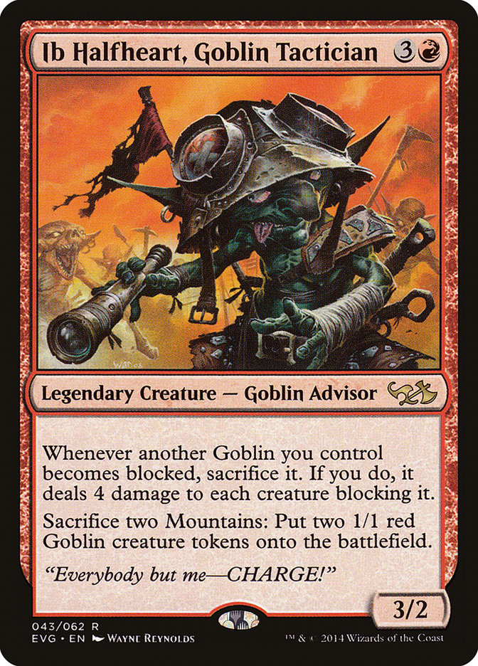 Ib Halfheart, Goblin Tactician (Elves vs. Goblins) [Duel Decks Anthology] | Arkham Games and Comics