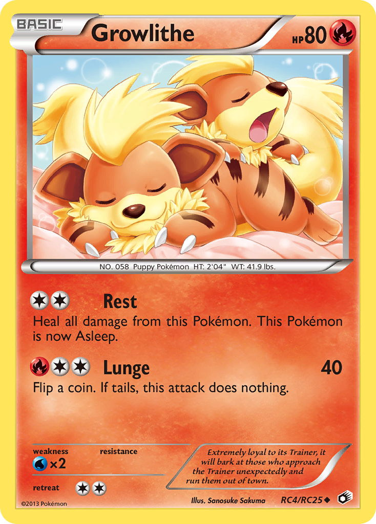 Growlithe (RC4/RC25) [Black & White: Legendary Treasures] | Arkham Games and Comics