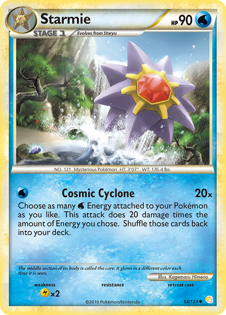 Starmie (53/123) [HeartGold & SoulSilver: Base Set] | Arkham Games and Comics