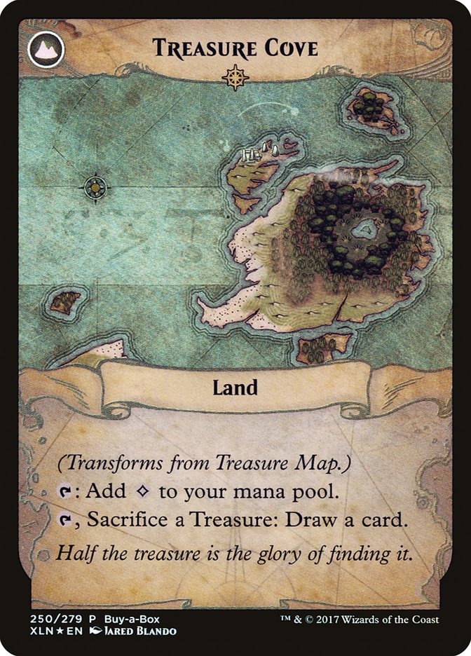 Treasure Map // Treasure Cove (Buy-A-Box) [Ixalan Treasure Chest] | Arkham Games and Comics