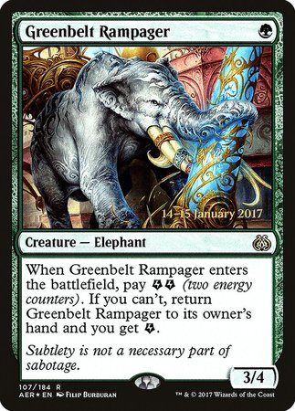 Greenbelt Rampager [Aether Revolt Promos] | Arkham Games and Comics