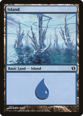 Island (77) [Duel Decks: Elspeth vs. Tezzeret] | Arkham Games and Comics