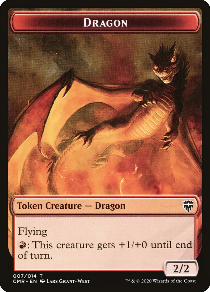 Dragon Token [Commander Legends Tokens] | Arkham Games and Comics