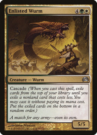 Enlisted Wurm [Planechase 2012] | Arkham Games and Comics