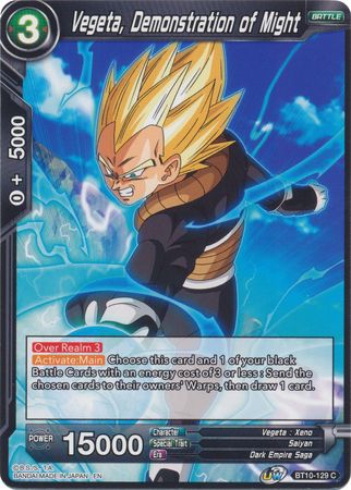 Vegeta, Demonstration of Might (BT10-129) [Rise of the Unison Warrior 2nd Edition] | Arkham Games and Comics