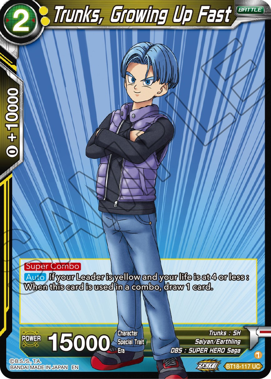 Trunks, Growing Up Fast (BT18-117) [Dawn of the Z-Legends] | Arkham Games and Comics