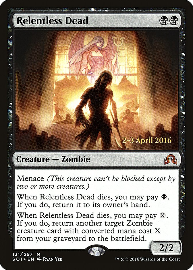 Relentless Dead [Shadows over Innistrad Prerelease Promos] | Arkham Games and Comics