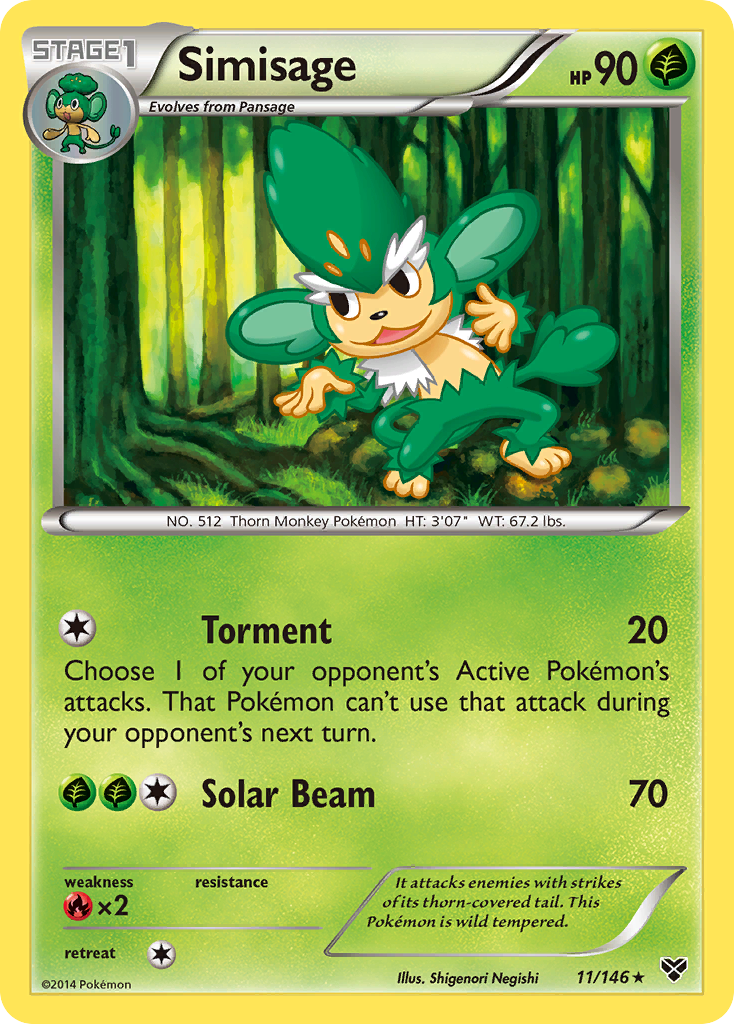 Simisage (11/146) [XY: Base Set] | Arkham Games and Comics