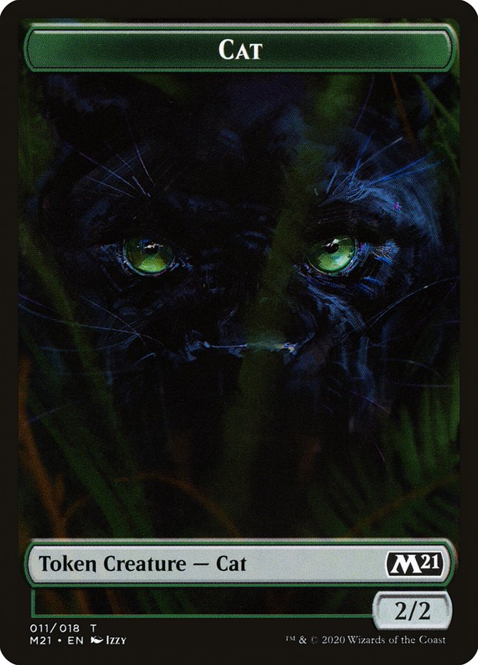 Bird // Cat (011) Double-sided Token [Core Set 2021 Tokens] | Arkham Games and Comics