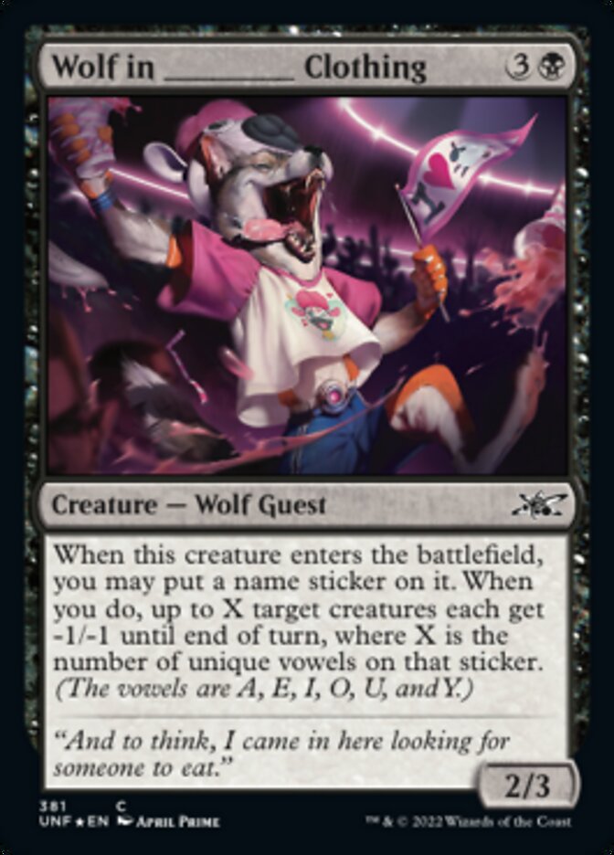 Wolf in _____ Clothing (Galaxy Foil) [Unfinity] | Arkham Games and Comics