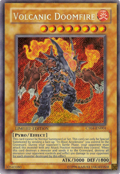 Volcanic Doomfire [CT04-EN004] Secret Rare | Arkham Games and Comics