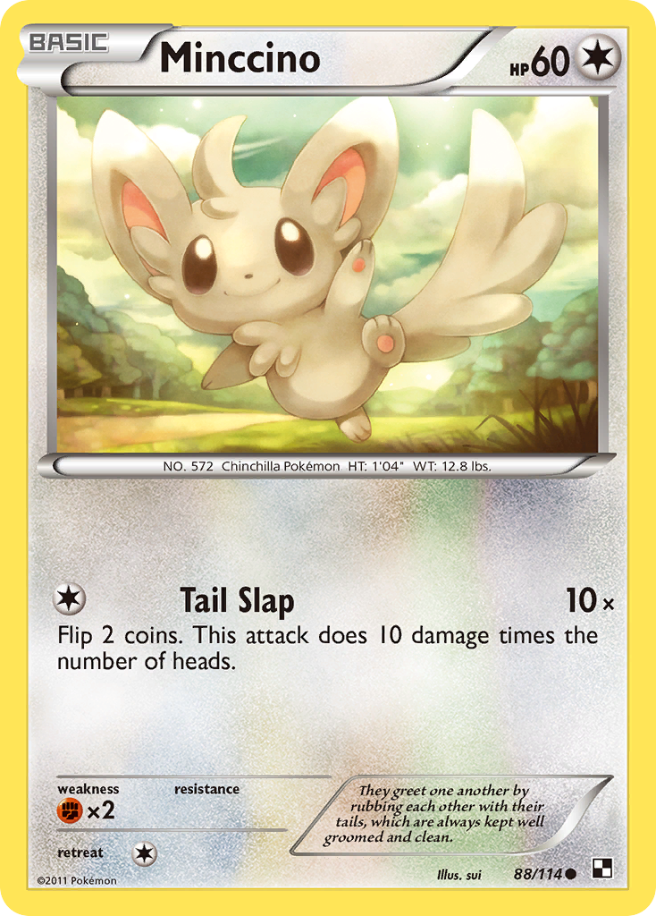 Minccino (88/114) [Black & White: Base Set] | Arkham Games and Comics