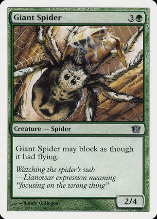 Giant Spider [Eighth Edition] | Arkham Games and Comics