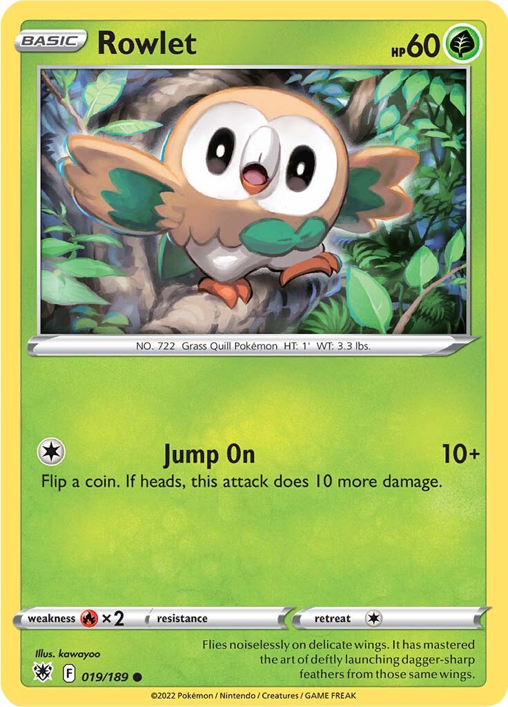 Rowlet (019/189) [Sword & Shield: Astral Radiance] | Arkham Games and Comics