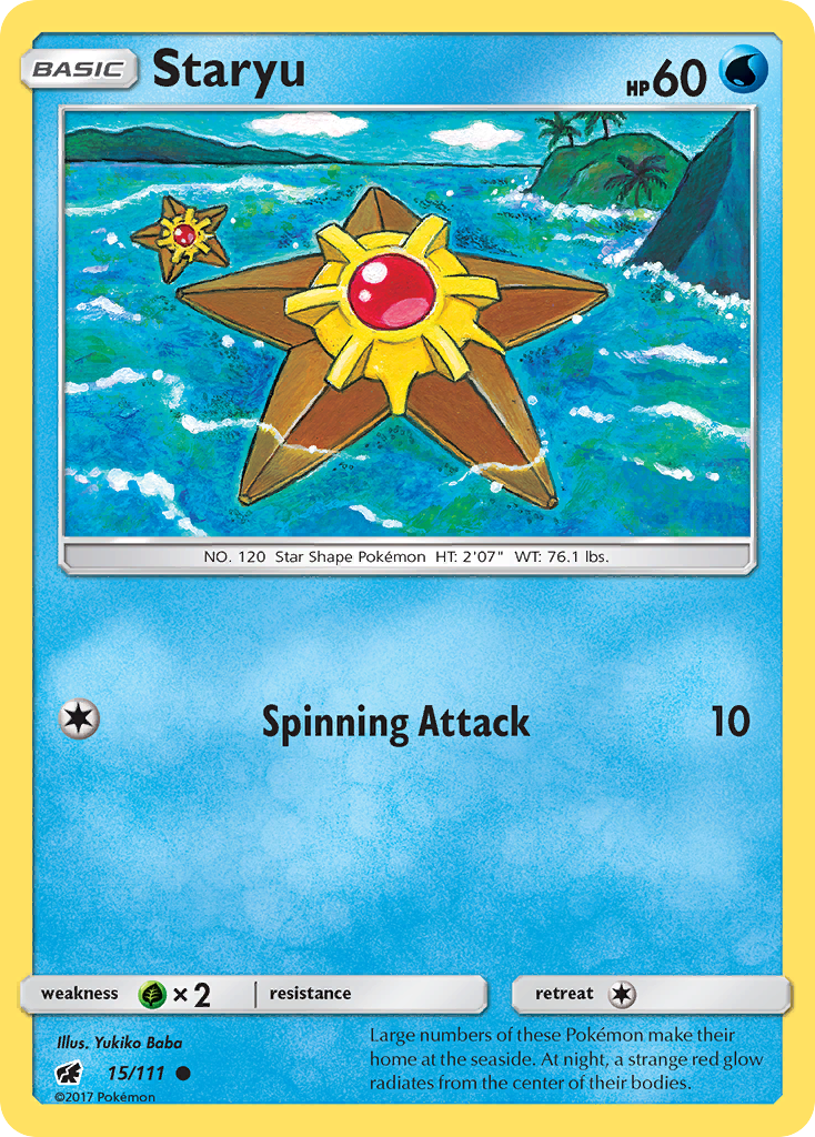 Staryu (15/111) [Sun & Moon: Crimson Invasion] | Arkham Games and Comics