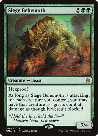 Siege Behemoth [Commander Anthology] | Arkham Games and Comics