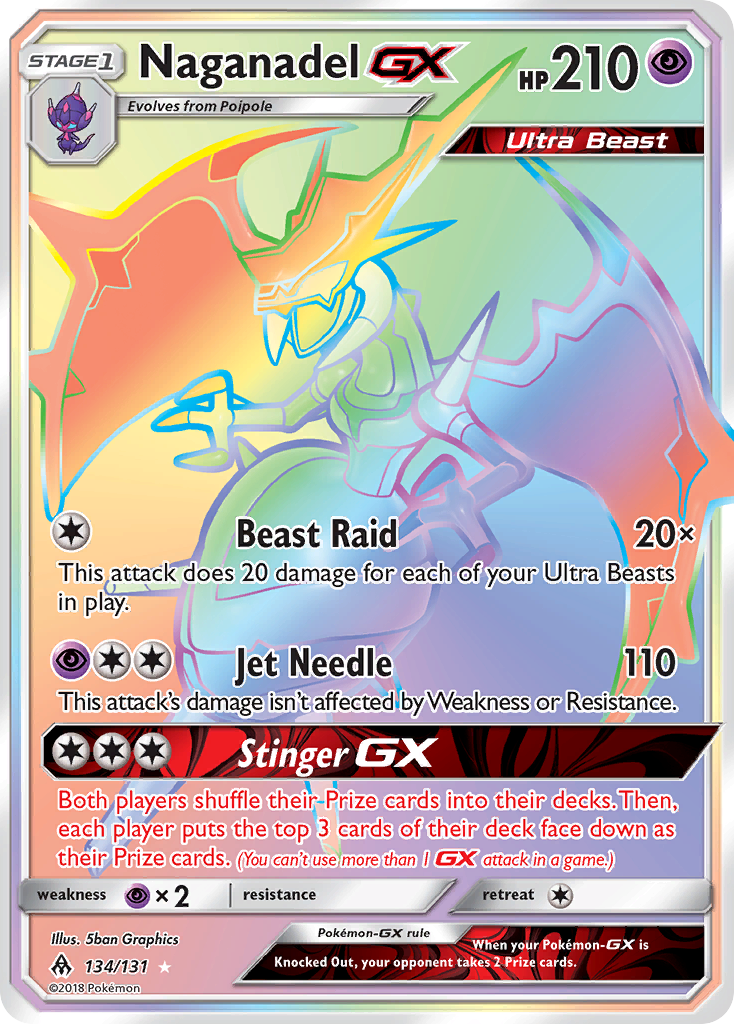 Naganadel GX (134/131) [Sun & Moon: Forbidden Light] | Arkham Games and Comics