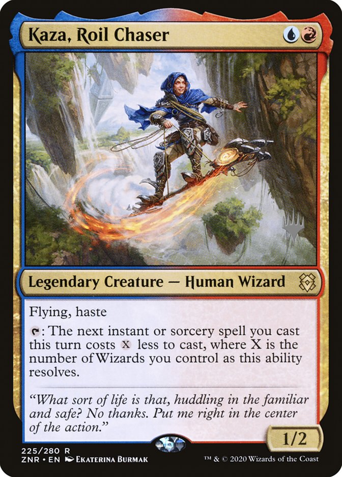 Kaza, Roil Chaser (Promo Pack) [Zendikar Rising Promos] | Arkham Games and Comics