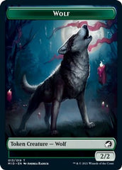 Rhino // Wolf Double-sided Token [Innistrad: Midnight Hunt Commander] | Arkham Games and Comics