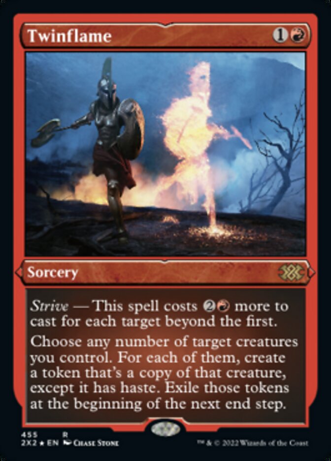 Twinflame (Foil Etched) [Double Masters 2022] | Arkham Games and Comics
