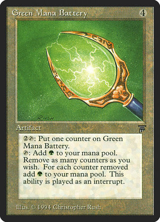 Green Mana Battery [Legends] | Arkham Games and Comics