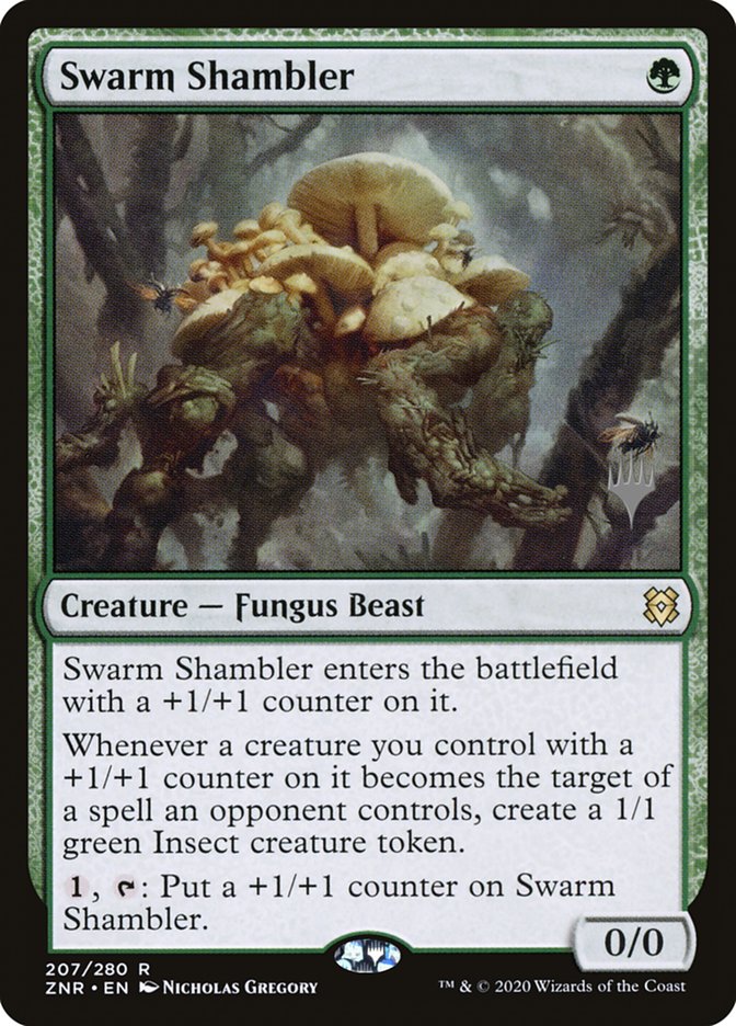 Swarm Shambler (Promo Pack) [Zendikar Rising Promos] | Arkham Games and Comics