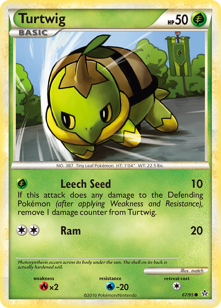 Turtwig (67/95) [HeartGold & SoulSilver: Unleashed] | Arkham Games and Comics