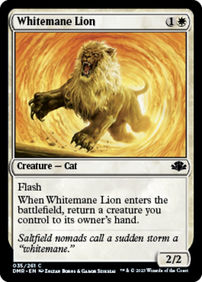 Whitemane Lion [Dominaria Remastered] | Arkham Games and Comics