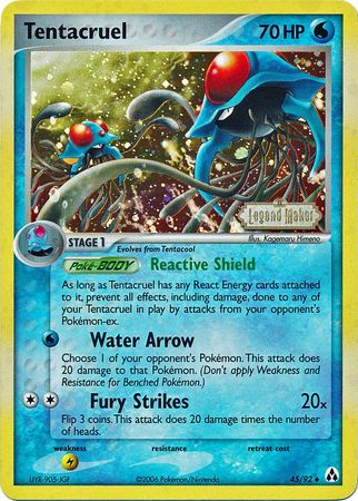 Tentacruel (45/92) (Stamped) [EX: Legend Maker] | Arkham Games and Comics