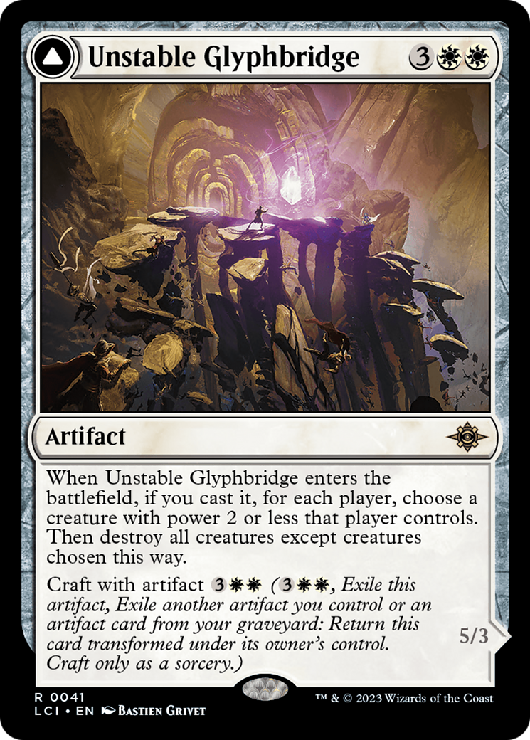 Unstable Glyphbridge // Sandswirl Wanderglyph [The Lost Caverns of Ixalan] | Arkham Games and Comics