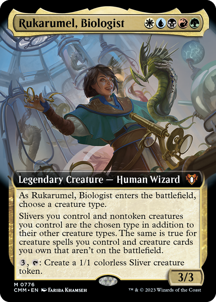 Rukarumel, Biologist (Extended Art) [Commander Masters] | Arkham Games and Comics