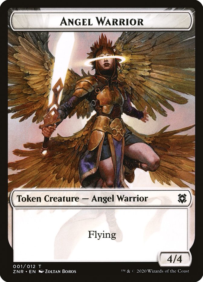 Angel Warrior Token [Zendikar Rising] | Arkham Games and Comics