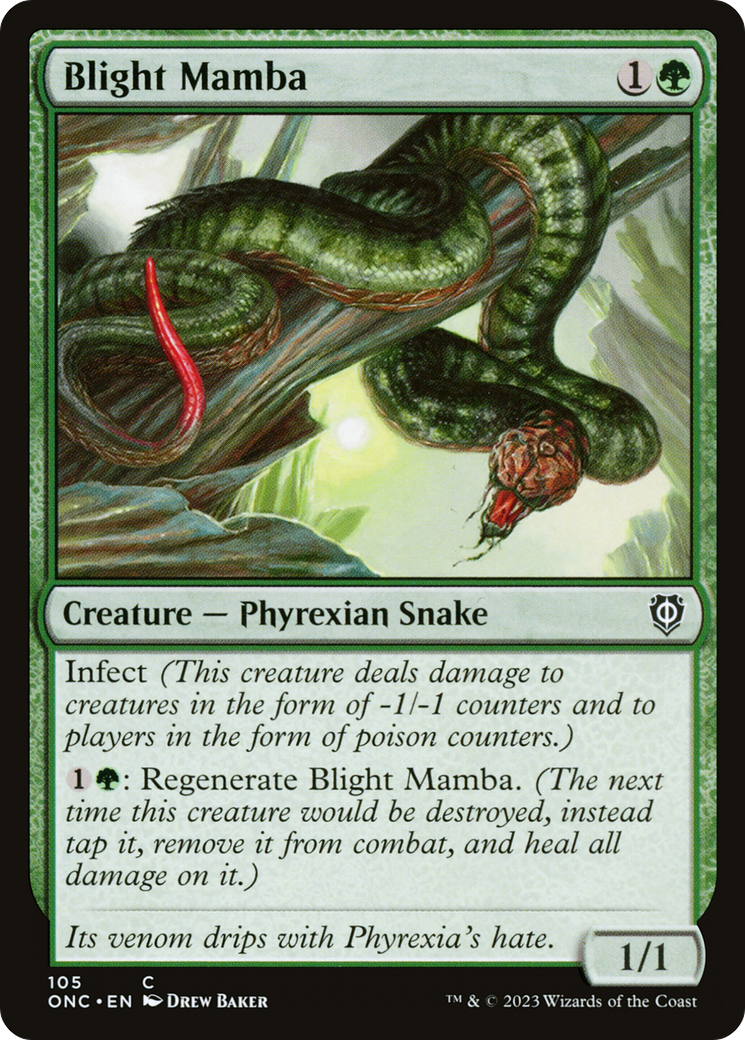 Blight Mamba [Phyrexia: All Will Be One Commander] | Arkham Games and Comics