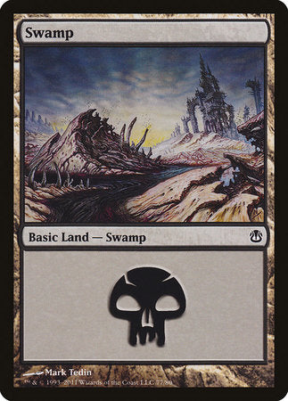 Swamp (77) [Duel Decks: Ajani vs. Nicol Bolas] | Arkham Games and Comics