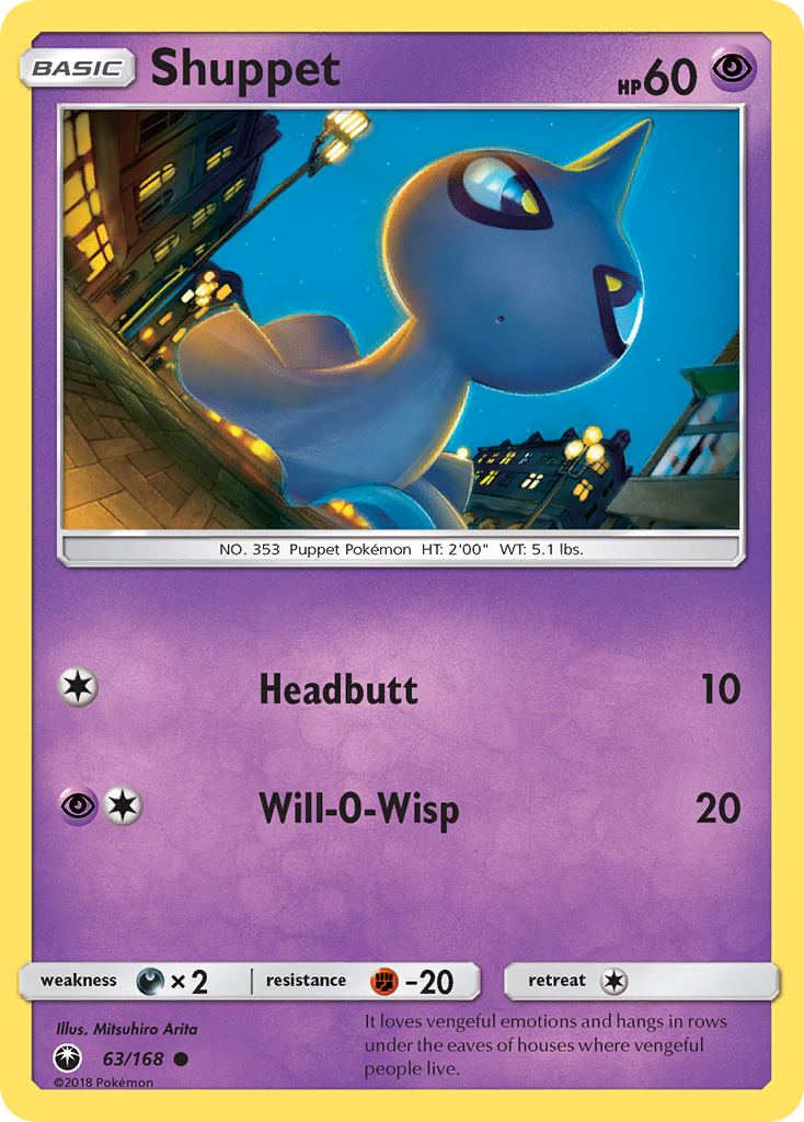 Shuppet (63/168) [Sun & Moon: Celestial Storm] | Arkham Games and Comics