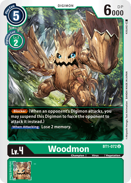 Woodmon [BT1-072] [Release Special Booster Ver.1.0] | Arkham Games and Comics