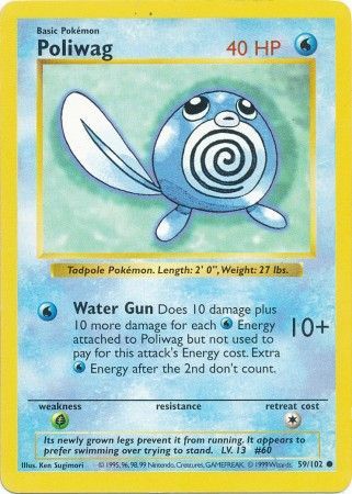 Poliwag (59/102) [Base Set Shadowless Unlimited] | Arkham Games and Comics