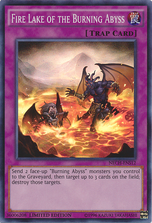 Fire Lake of the Burning Abyss (SE) [NECH-ENS12] Super Rare | Arkham Games and Comics