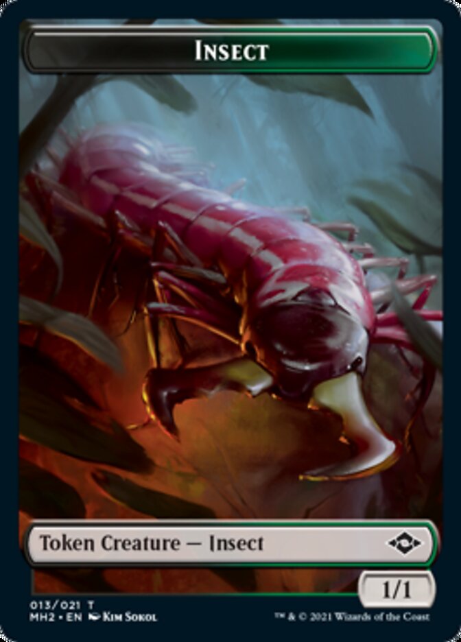 Insect Token [Modern Horizons 2 Tokens] | Arkham Games and Comics