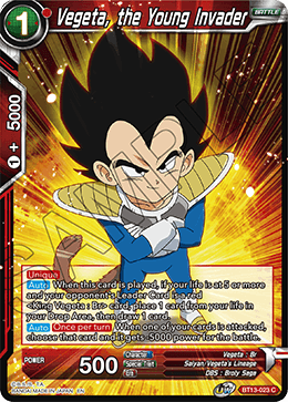 Vegeta, the Young Invader (Common) [BT13-023] | Arkham Games and Comics