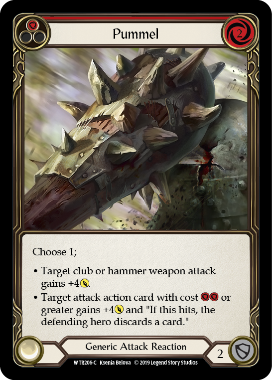 Pummel (Red) [WTR206-C] (Welcome to Rathe)  Alpha Print Normal | Arkham Games and Comics