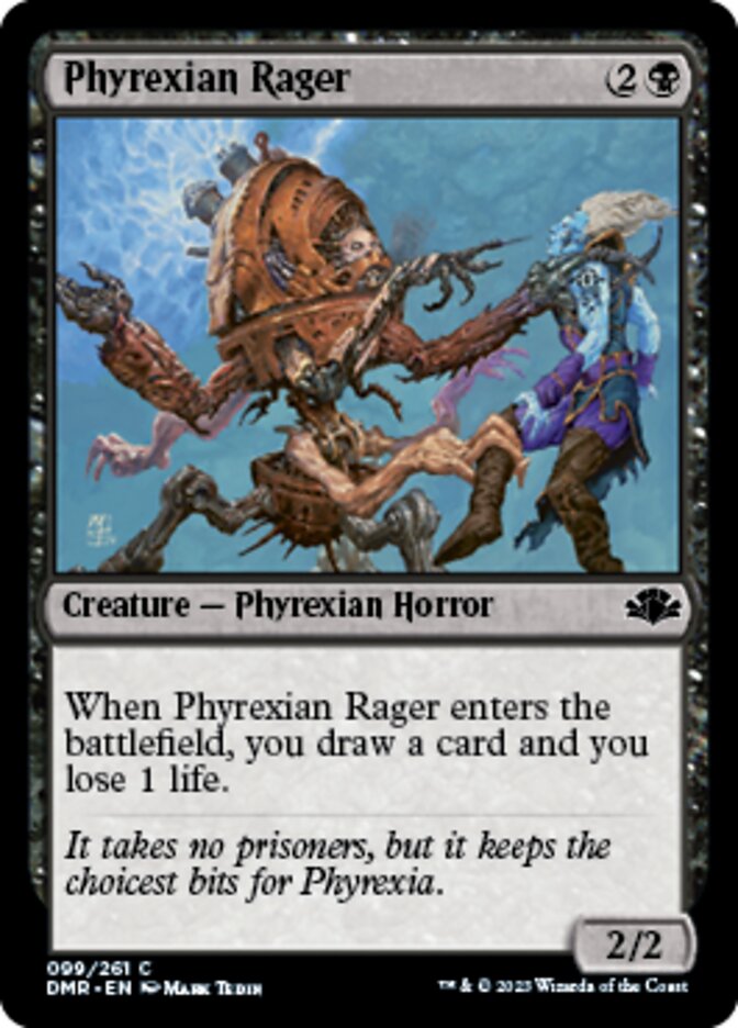 Phyrexian Rager [Dominaria Remastered] | Arkham Games and Comics